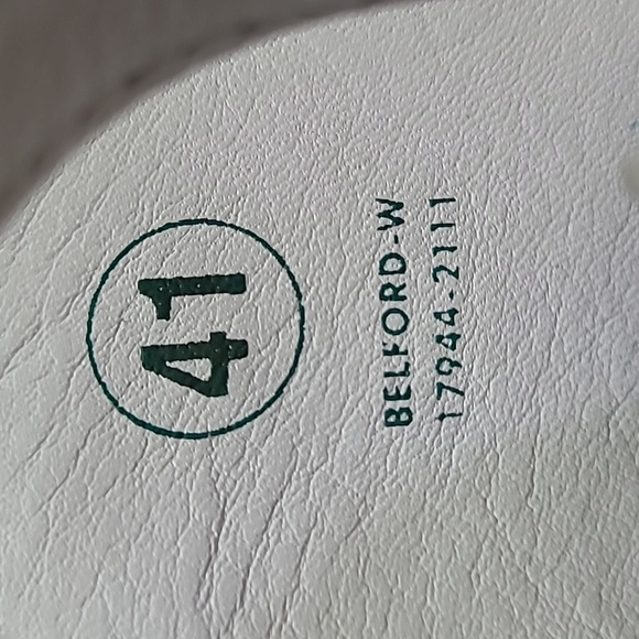 Spring Step Leather Peep-toe Wedge Sandals Belford White Size 9.5 or 10 - Picture 4 of 12